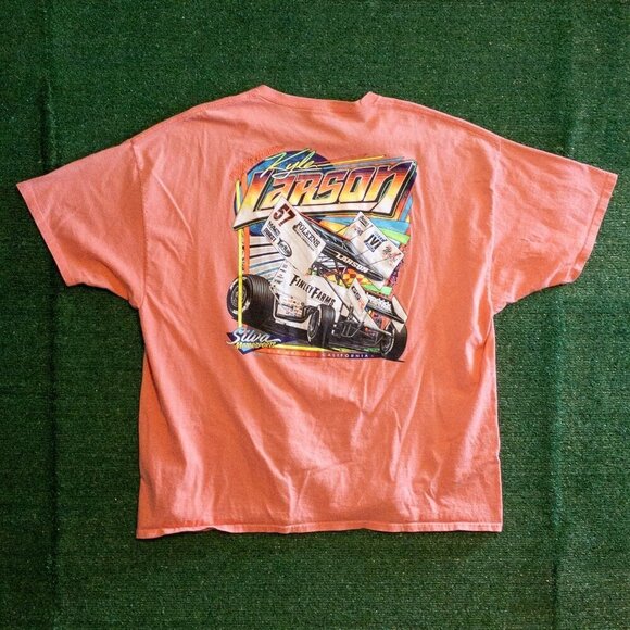 NASCAR KYLE LARSON YUNG MONEY DOUBLE SIDED GRAPHIC MENS SHIRT MELON SIZE XXXL - Picture 7 of 7